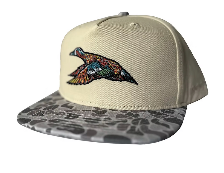 Roost Mottled Canvas Marsh Camo Bill Hat