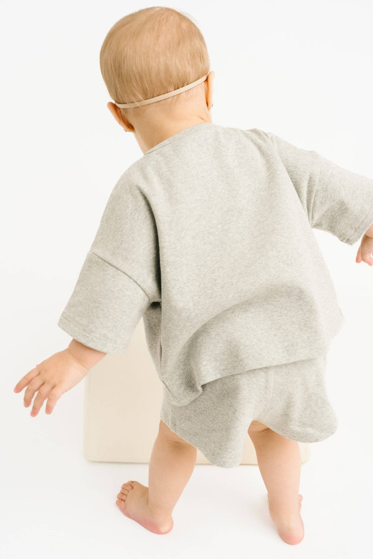 Gray Sheep Embroidered Slouchy Set
