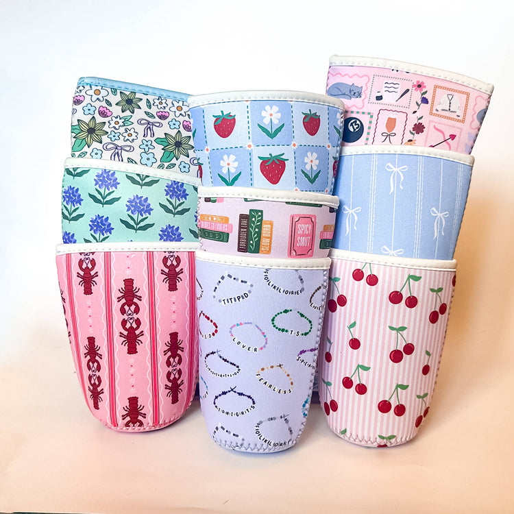 Smut Book Stacks Coffee Sleeve Small
