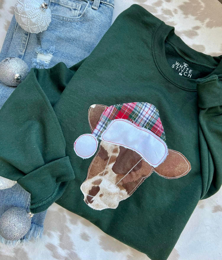 Christmas Cow Sweatshirt