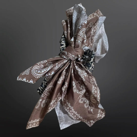 Western Claw Clip Bow Bandana ONE LEFT