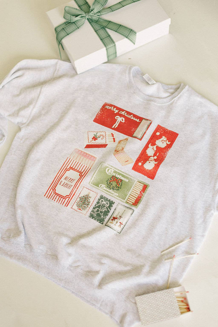 Merry And Bright Match Box Sweatshirt