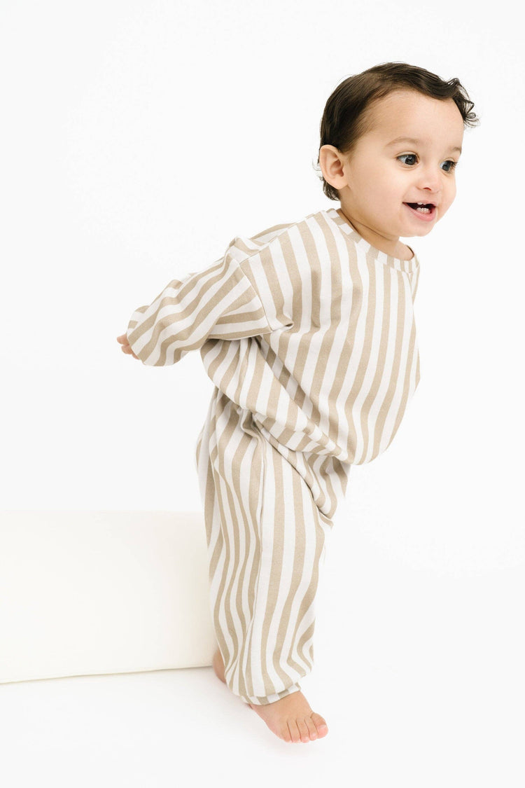 Olive Stripe Sweatsuit