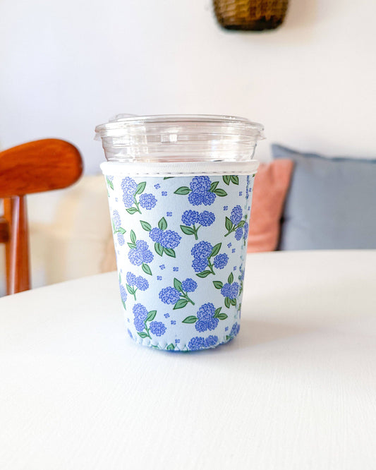 Blue Hydrangeas Small Coffee Sleeve