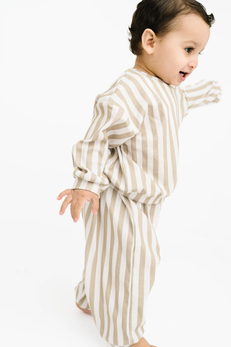 Olive Stripe Sweatsuit