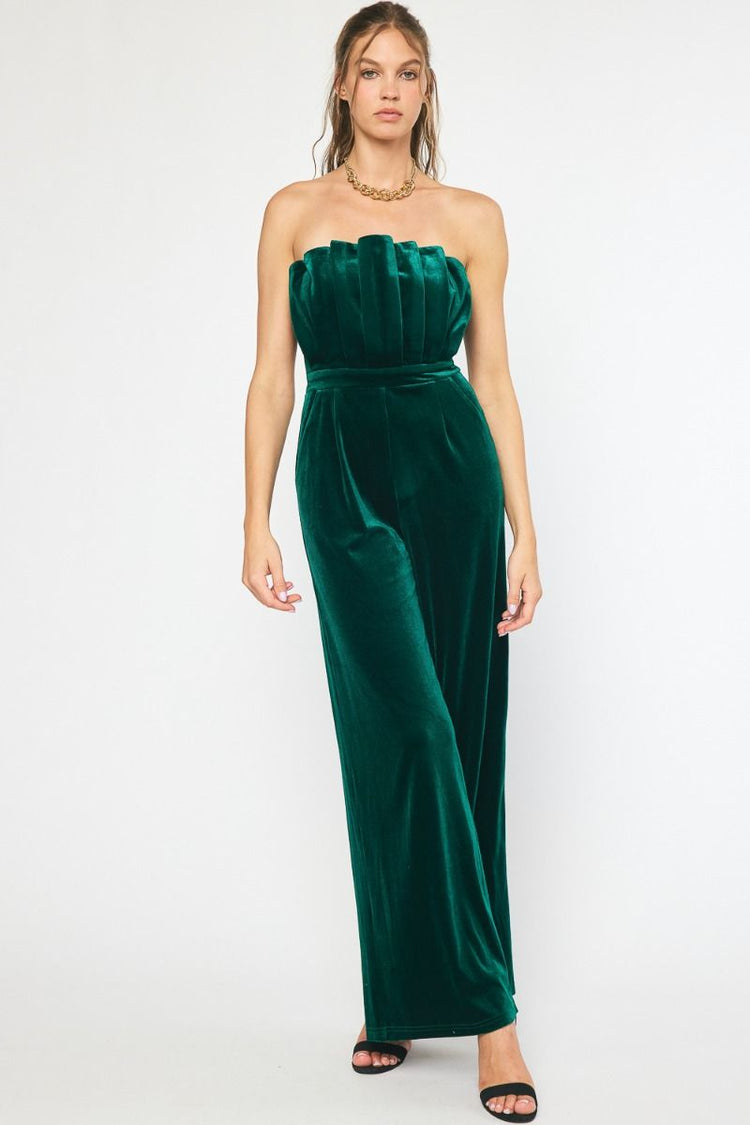 Mistletoe Emerald Jumpsuit