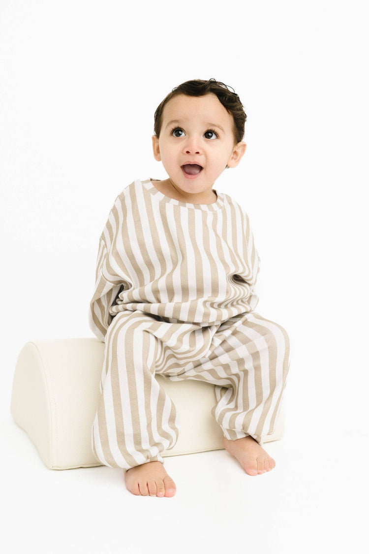 Olive Stripe Sweatsuit