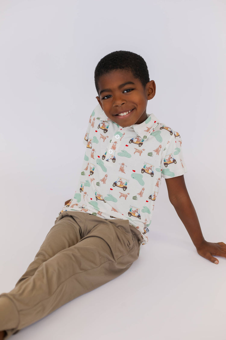 Barks & Birdie Polo Shirt ONE 5T LEFT