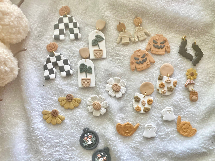 Pumpkin Sweater Fall Earrings