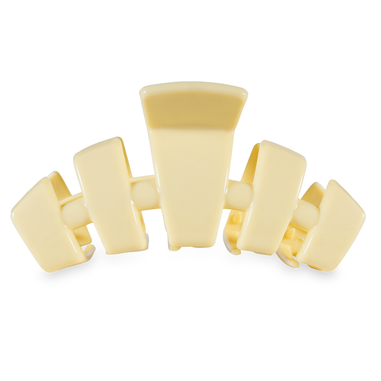 Teleties Large Classic Hair Clip Butter Yellow