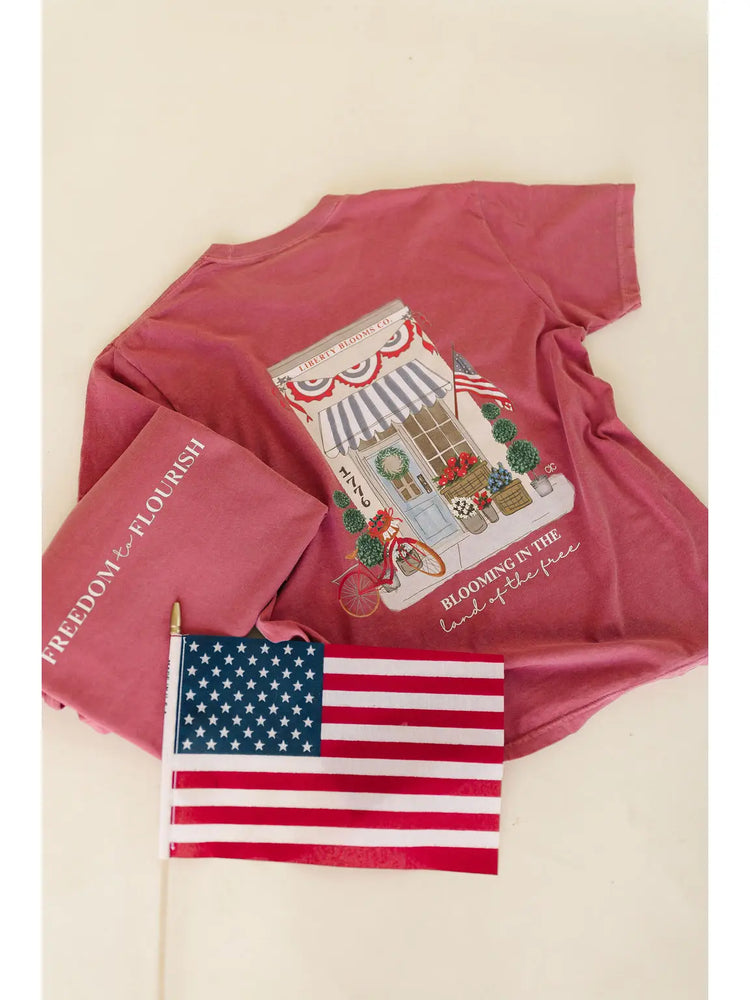 Blooming in the Land of the Free Graphic Tee