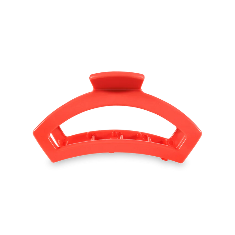 Open Coral Medium Hair Clip