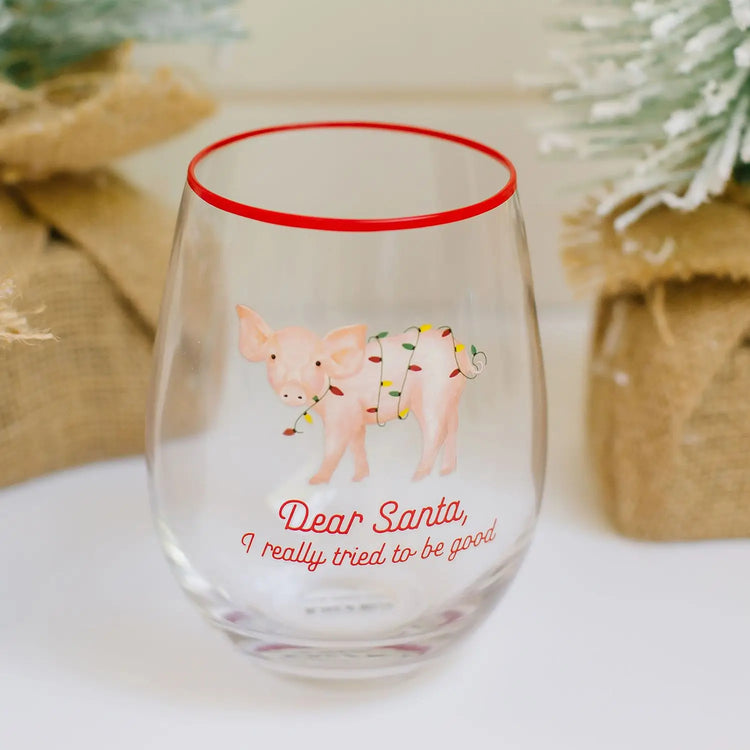 Be Good Wine Glass