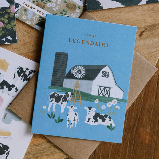 You're Legendairy Cow Greeting Card