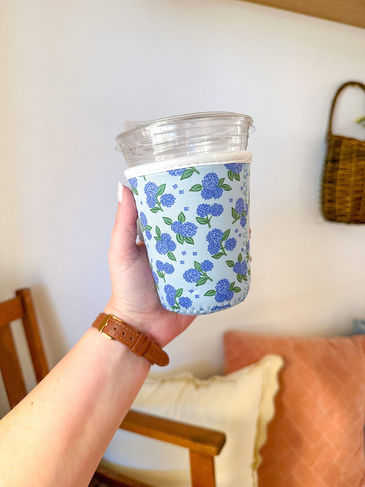 Blue Hydrangeas Small Coffee Sleeve