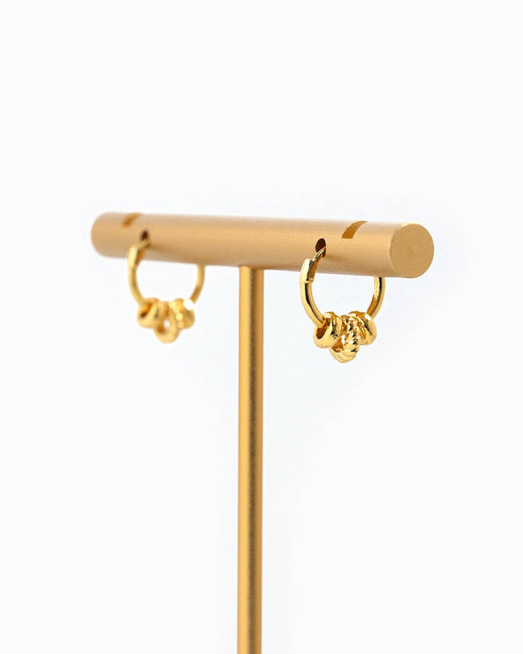 Rope Rondelle Link Hoops