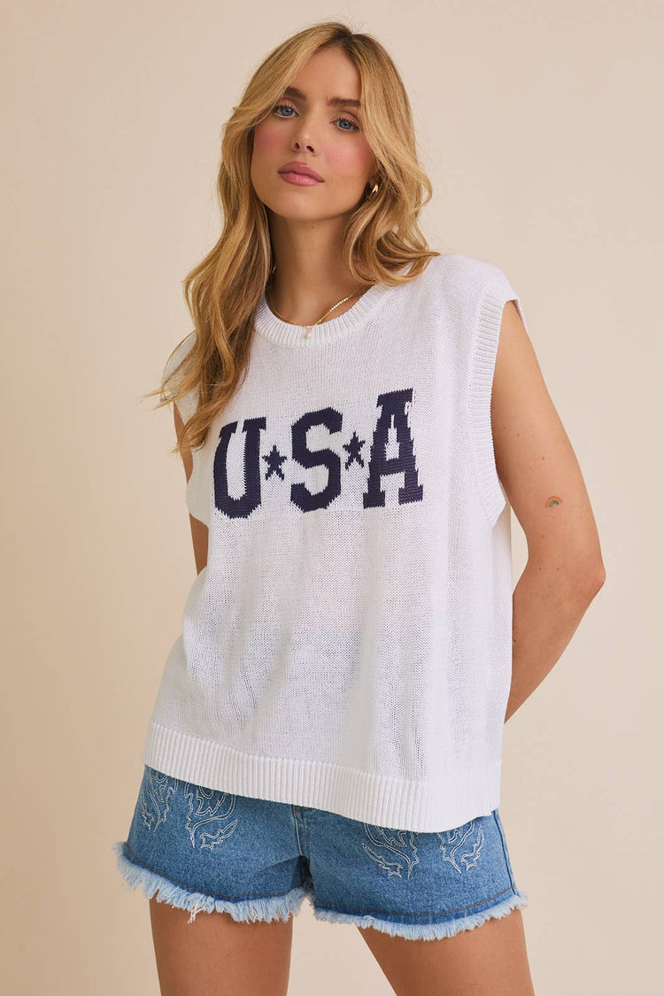 USA Babe Sweater ONE SMALL LEFT