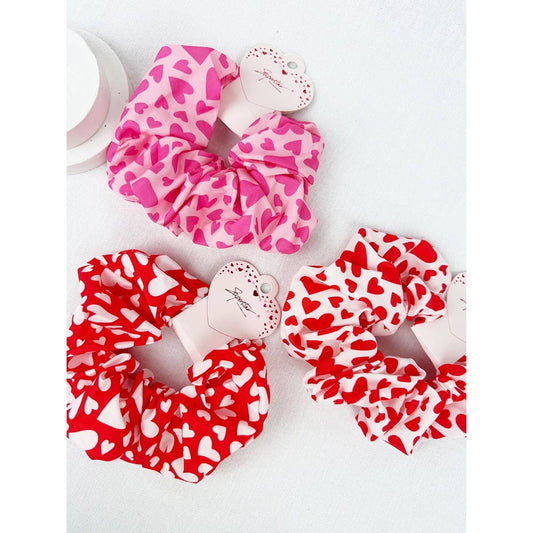 1/6 PRE-ORDER Heart Pattern Jumbo Hair Scrunchies