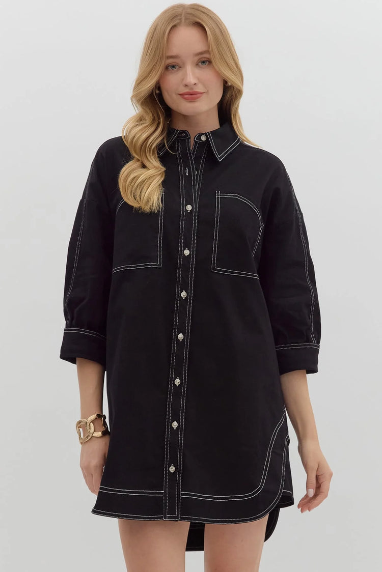 Black Denim Dress