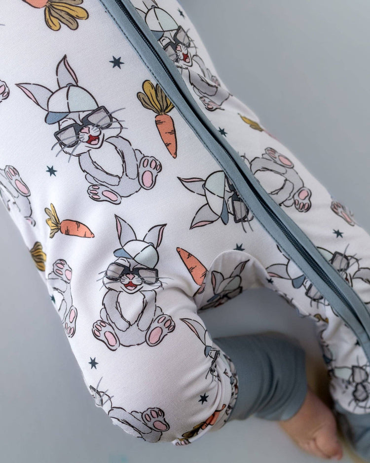 Rad Bunny Zipper Romper