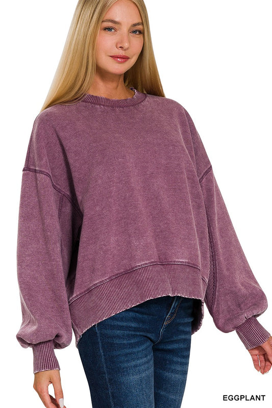 Plum Perfect Oversized Pullover PRE-ORDER