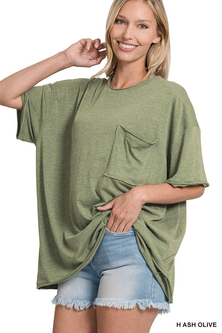 Oversized Boyfriend Tee Olive