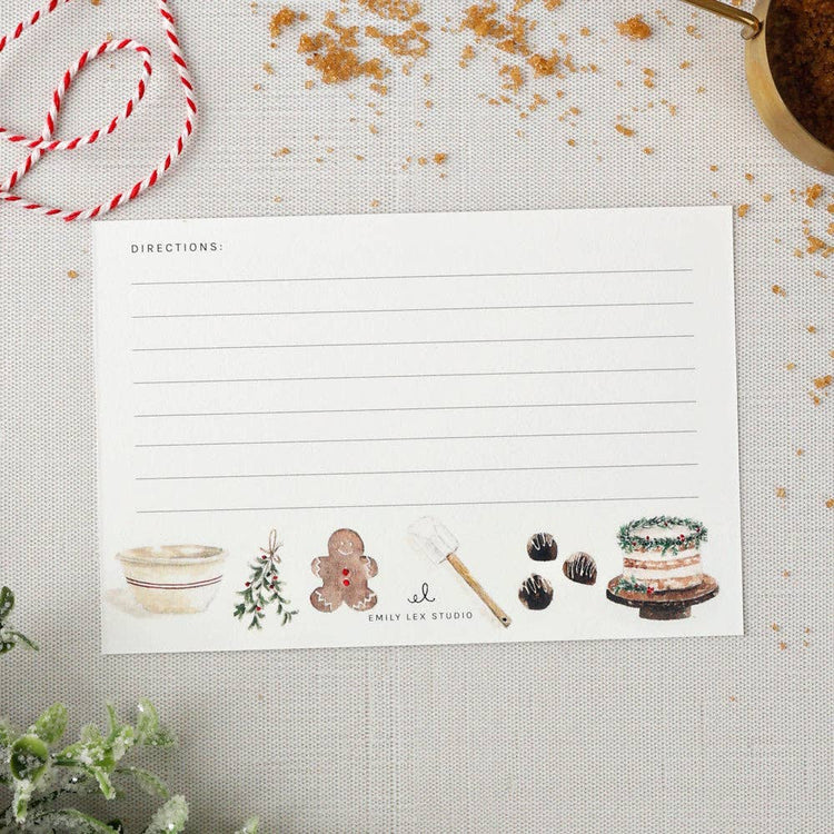 PRE-ORDER 11/21 ETA  Christmas baking recipe cards