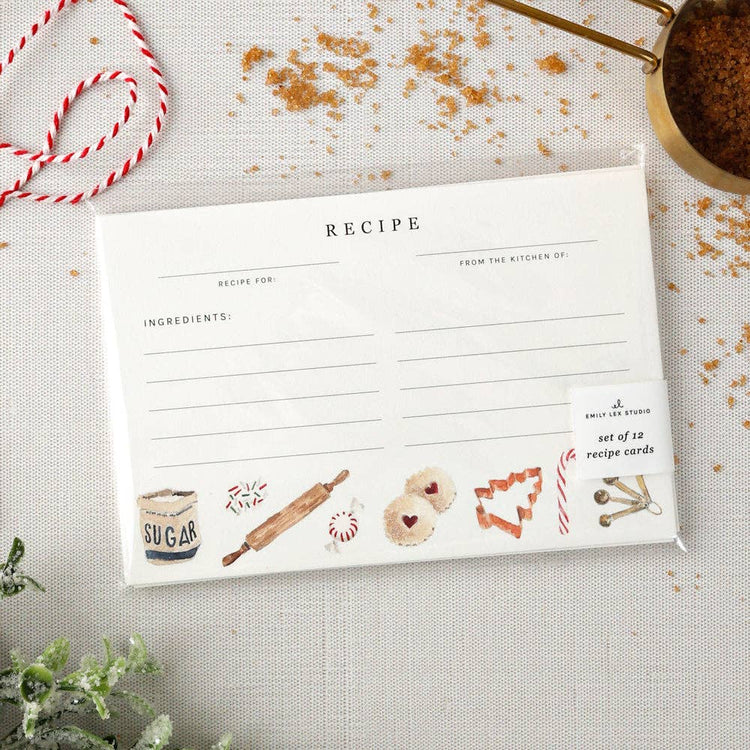 PRE-ORDER 11/21 ETA  Christmas baking recipe cards