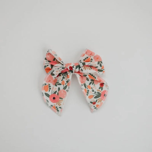 Everlasting Lovely Floral Cotton Bow