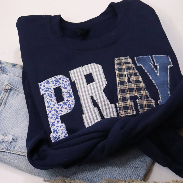 Navy PRAY Sweatshirt