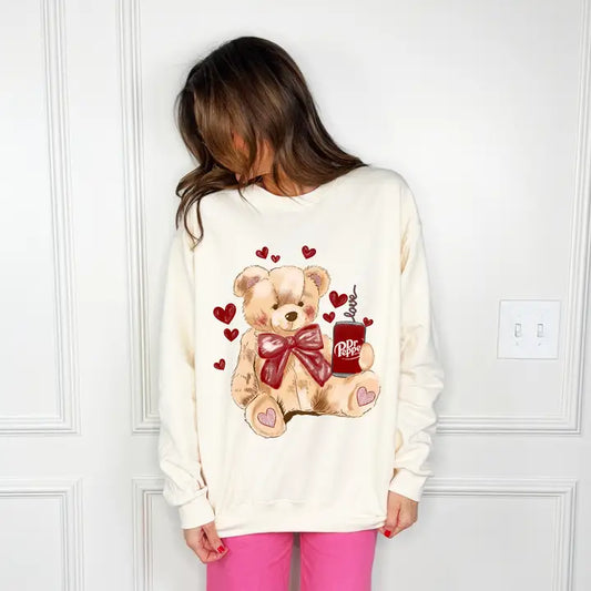Dr. Pepper Bear Sweatshirt ONE MEDIUM LEFT