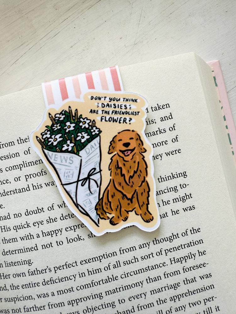 PRE-ORDER 12/1 ETA You've Got Mail | Golden Retriever Magnetic Bookmark