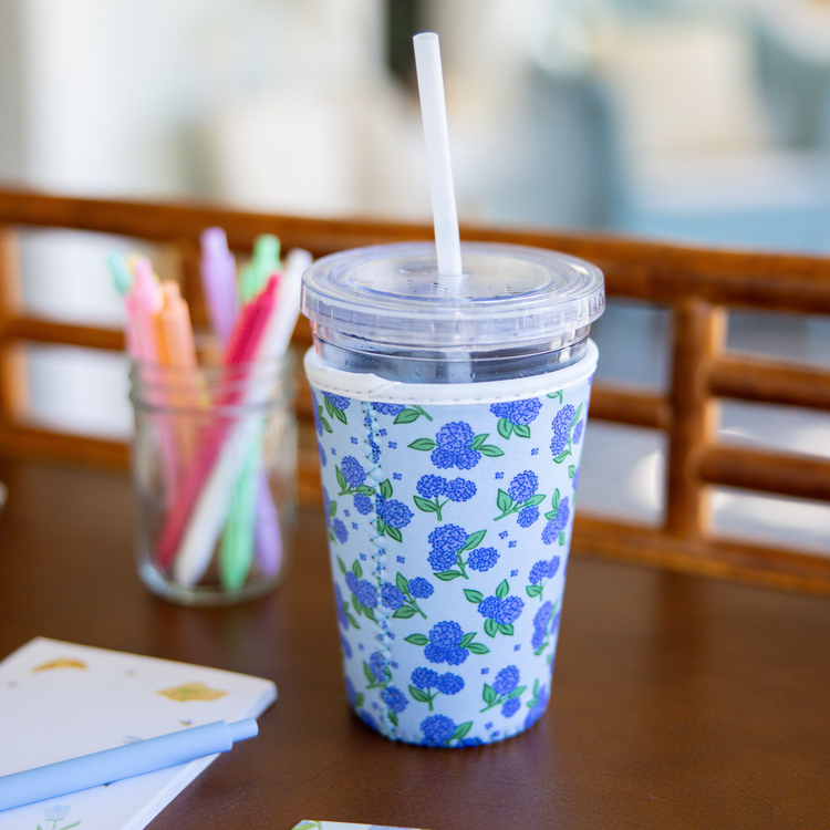 Blue Hydrangeas Small Coffee Sleeve