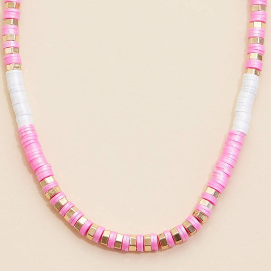 Pink Beaded Necklace