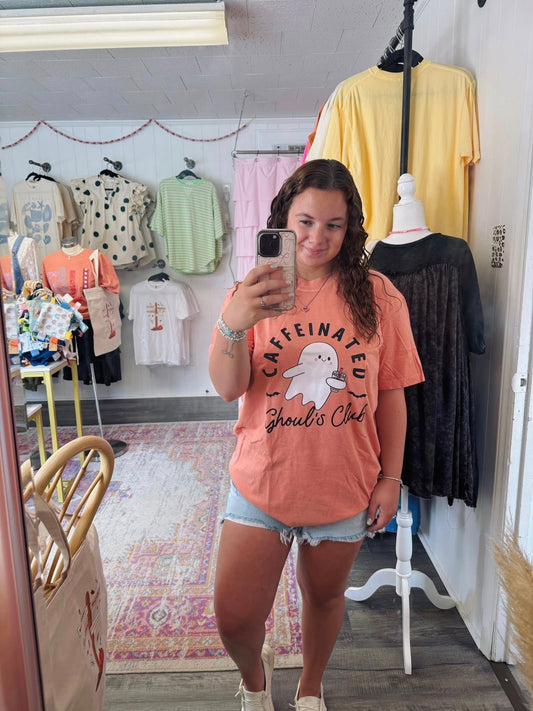 Caffeinated Ghouls Club Tee