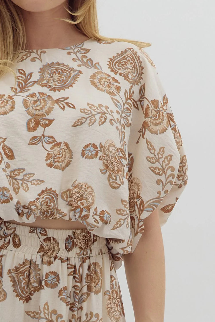 Floral Skirt Set
