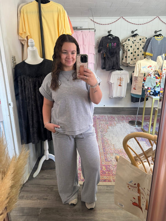 Comfy Grey Pants Set