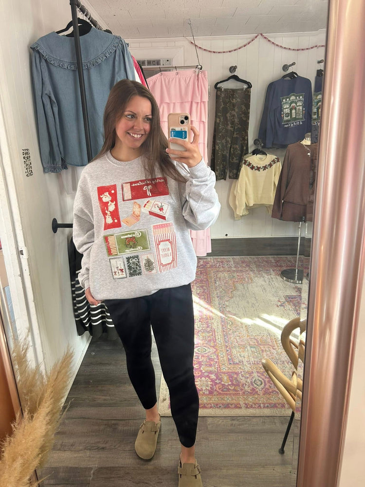 Merry And Bright Match Box Sweatshirt