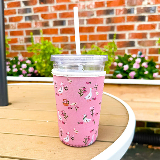 Cottage Geese Coffee Sleeve Small ONE LEFT