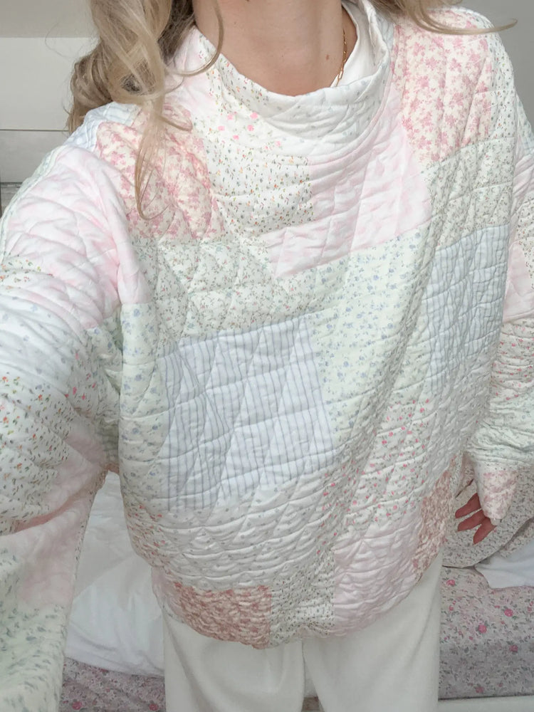 Sunkissed Coconut Mock Neck Crew