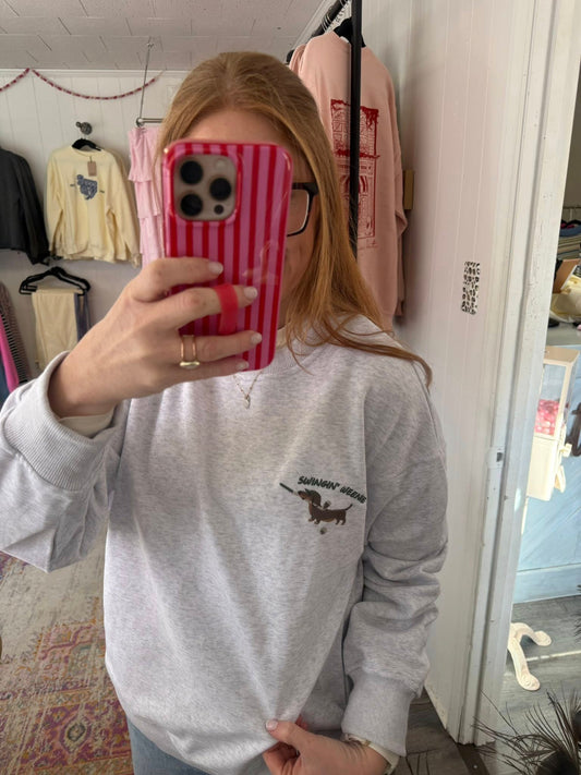 Dog Gone Golfing Embroidered Sweatshirt