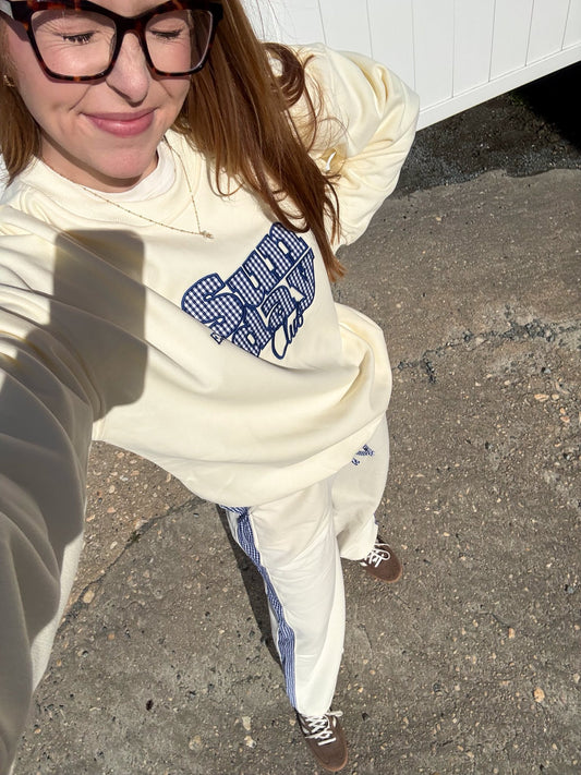 Gingham High Waist Joggers