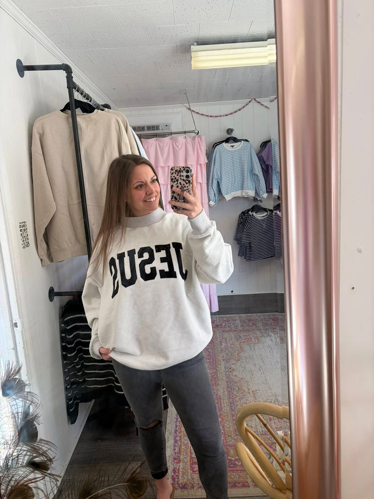 Jesus & Baseball Reversible Sweatshirt