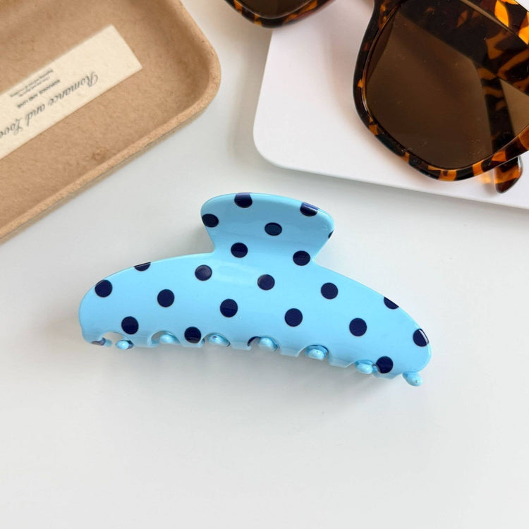 Blue Polka Dot Hair Clip PRE-ORDER
