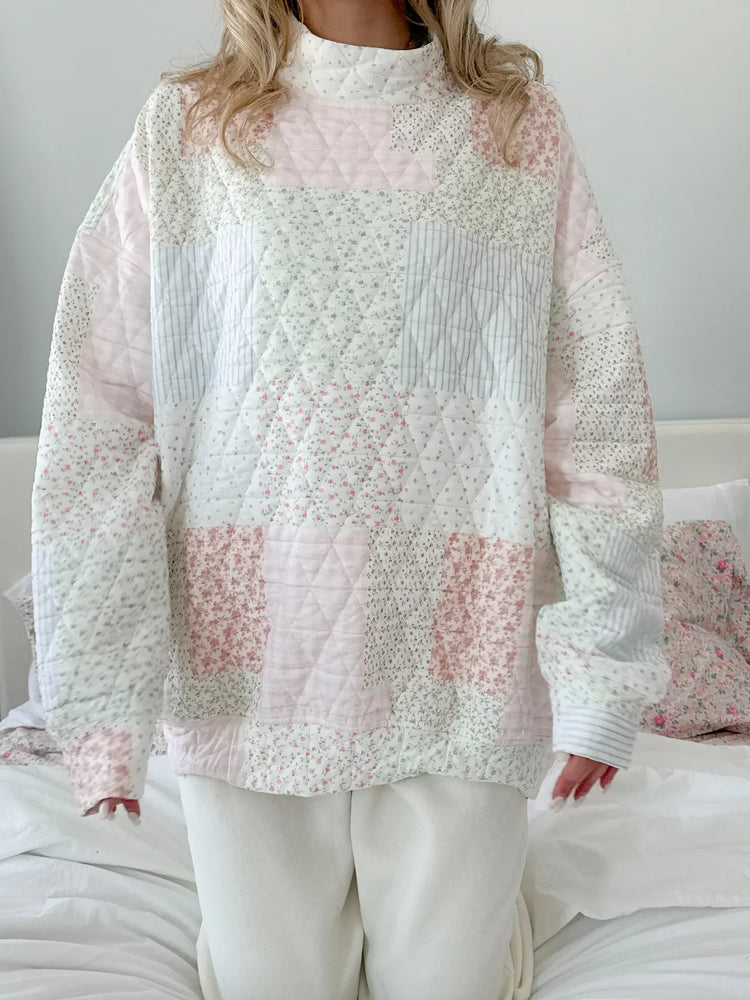 Sunkissed Coconut Mock Neck Crew
