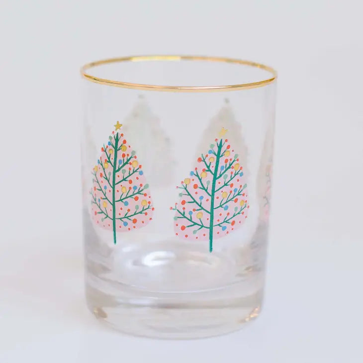 Pink Tree Cocktail Glass