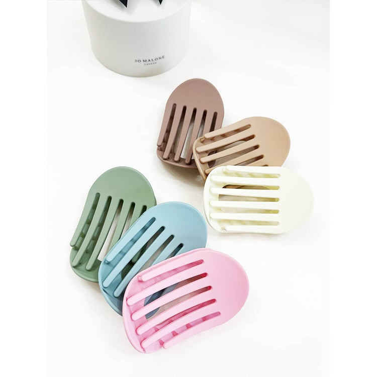Soft Matte Flat Claw Clips