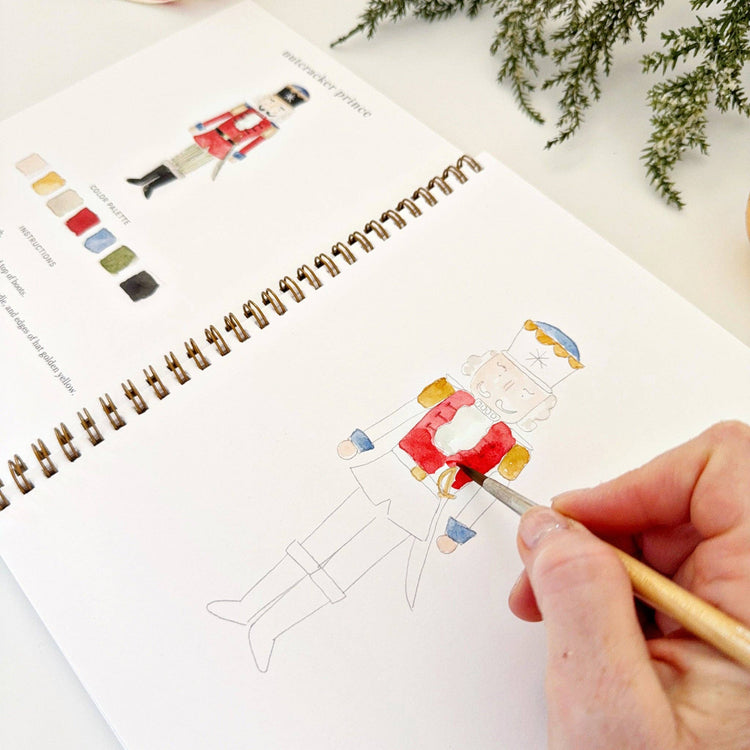 PRE-ORDER 11/21 ETA  Nutcracker watercolor workbook