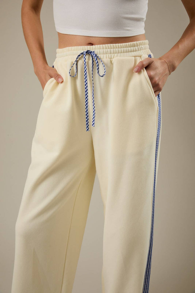 1/28 PRE-ORDER Gingham High Waist Joggers