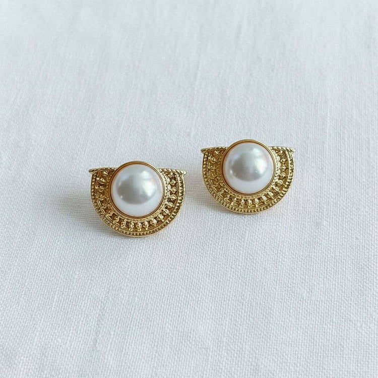 1/14 PRE-ORDER Vintage Floral Gemstone Drop Earrings